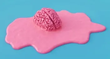 Protein denaturation. "my brain is melting".