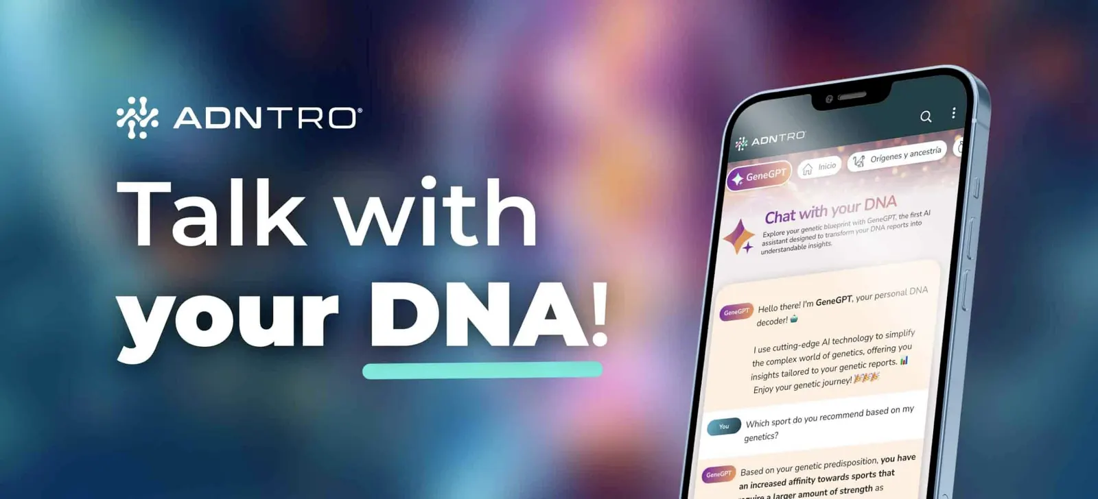 GeneAI ADNTRO talks to your DNA