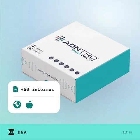 Caja del kit de saliva de ADNTRO, kit Entry: orígenes y nutrición