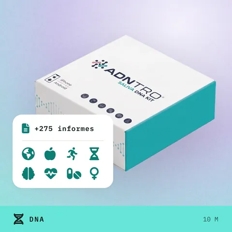 Caja del kit de saliva de ADNTRO, kit Premium: las ocho áreas de informes