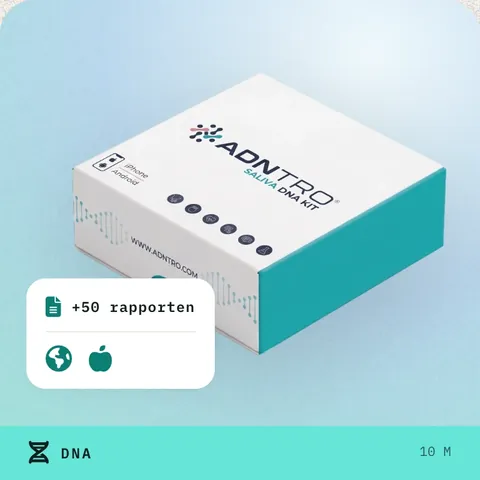 Doos van de speekselkit van ADNTRO, Kit Entry: afkomst en voeding